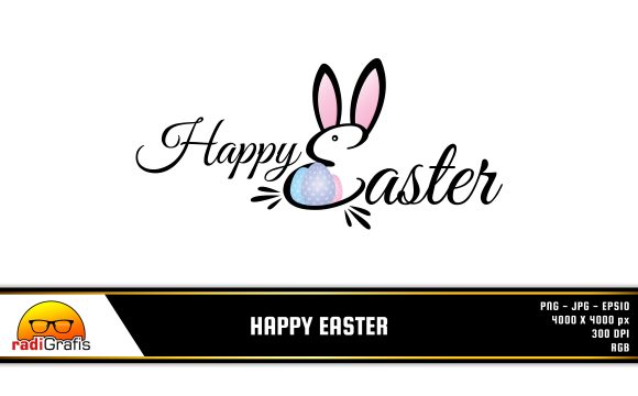 Download Unique Happy Easter Lettering Text - Premium Bundle