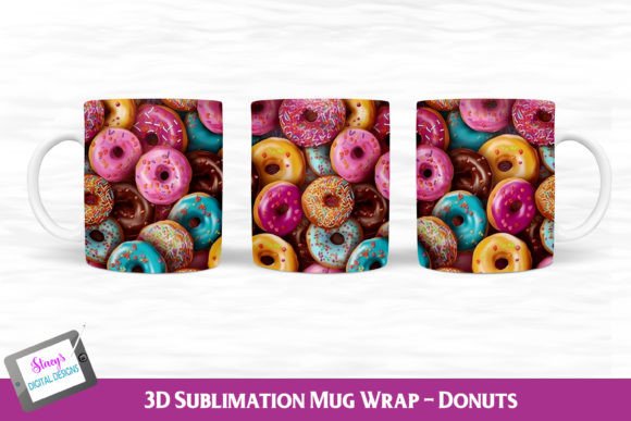 Download 3D Donut Mug | 3D Mug Sublimation - 3d mug sublimation Collection