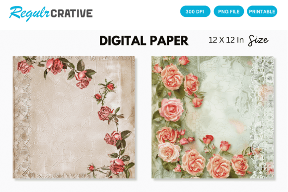 Download Rose Gold Lace Roses Digital Graphic - Digital graphic Collection