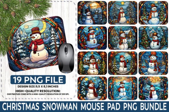 Download Christmas Snowman Sublimation Mouse Pad - Sublimation mouse pad Collection