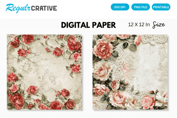 Download Rose Gold Lace Roses Digital Graphic - Digital graphic Collection