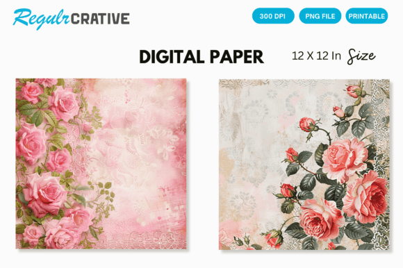 Download Rose Gold Lace Roses Digital Graphic - Digital graphic Collection
